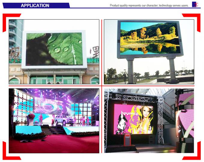 Outdoor full color fixed install LED display/ screen / billboard P6, P8, P10, P12, P16 0