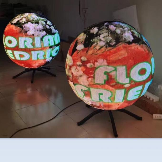 HD Full Color Led Video Display Panels SMD Indoor 0.8m Diameter P4 2 Years Warranty 1