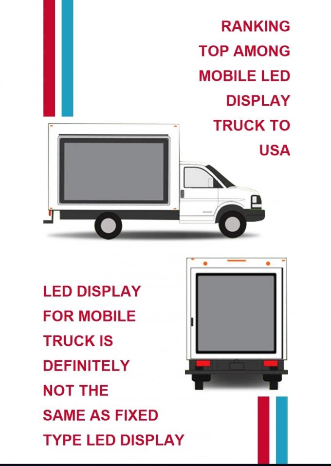 High Brightness Truck Mounted Led Display Full Color P6 P8 P10 2 Years Warranty 1