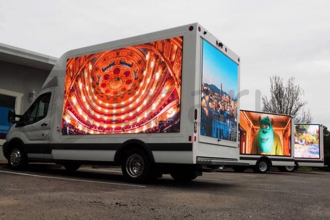 High Brightness Truck Mounted Led Display Full Color P6 P8 P10 2 Years Warranty 3