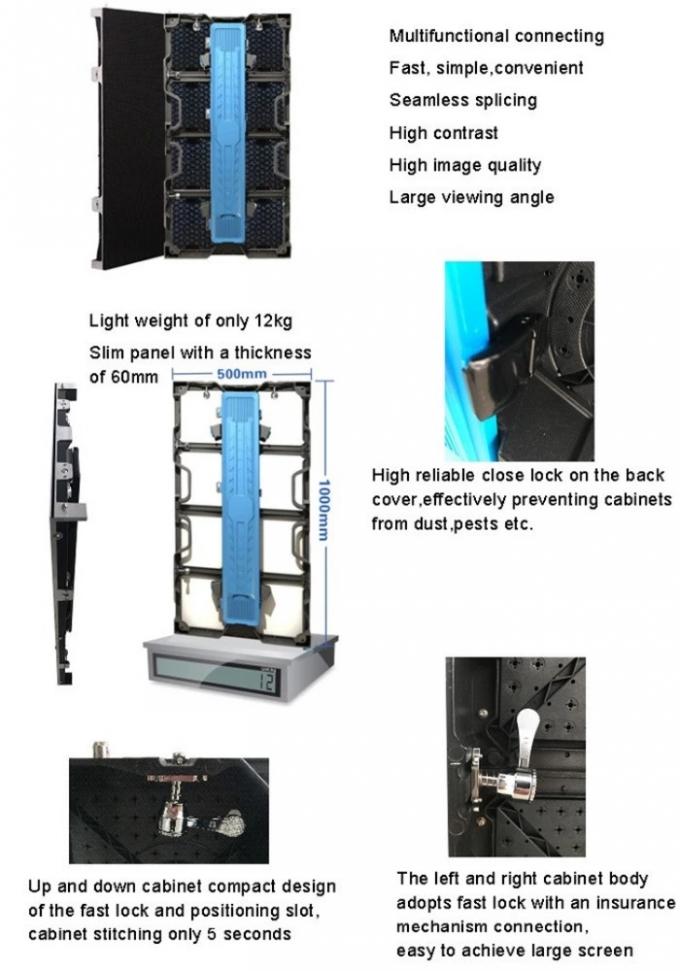 Ultra Light Stage Backdrop Rental Led Display Full Color Indoor P2.5 For Advertising 0