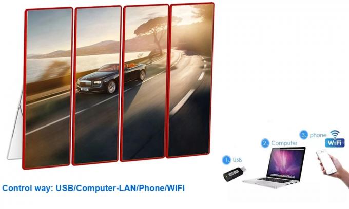 Full Color Indoor HD Screen , Small Pitch Floor Standing LED Poster Display 7