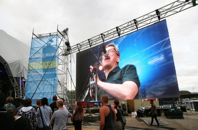 1R1G1B Outdoor Full Color Led Screen High Brightness P5 45W 2 Years Warranty 0