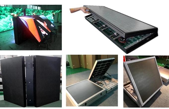 Front opening maintenance foldable led screen p8 outdoor advertising led display screen/ led panel screen 1