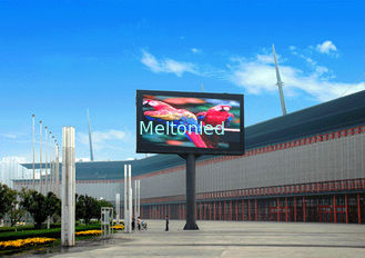 Iron Full Color Video Curved Led Display Screen 5000K P20 2R1G1B IP65 220V / 50Hz