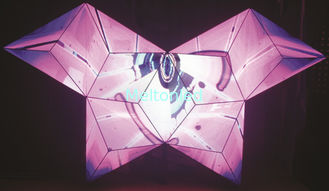 Nightclub Decoration 3d Custom LED Display Screen Video Dj Booth Full Color AC 110-220V
