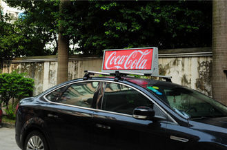 China P5mm taxi roof top signs for advertising , 12v led taxi display company