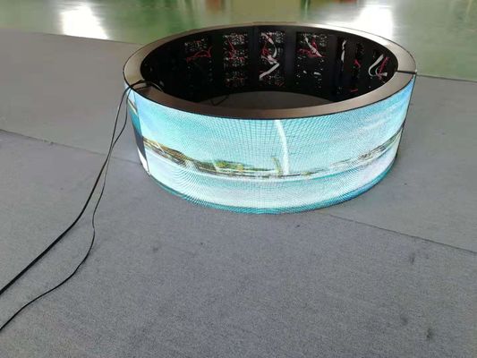 China Curved 360 degree SMD2121 1200cd/m2 Flexible Led Screen company