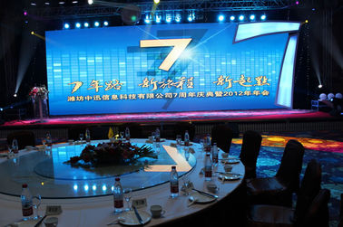 Full Color Iron 5000-9500 P10 5000 - 9500K 110V / 60Hz Led Stage Backdrop Screen
