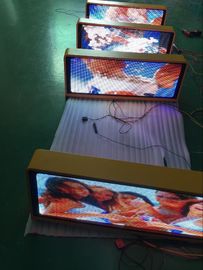 P5mm SMD 3528 1R1G1B Full Color Taxi Led Display For Advertising
