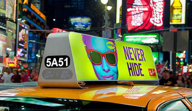 Customized Double Side Full Color P5 Taxi Top LED Display for Outdoor