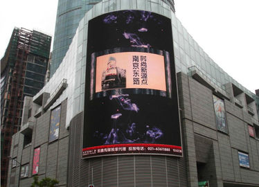 1/4 Scan Curved P10mm Full Color Outdoor Led Display With Wide Viewing Angle