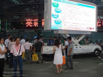 1R1G1B P10 IP65 Aluminum Moving Led Mobile Billboard Display Screens CE ,Rohs