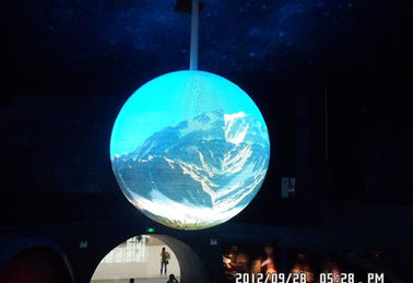 360 Degree Indoor Led Scrrens , 3in1 Full Color Curved Led Display
