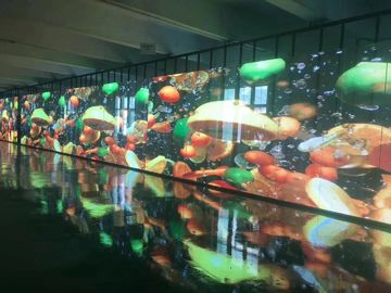 Waterproof Transparent Led Display Panel Glass Advertising Billboard Iron / Al Material