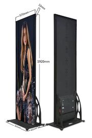 P2 P2.5 P4 P6 Custom Led Display , Advertising Led Mobile Billboard Street Conic Lamp Pole