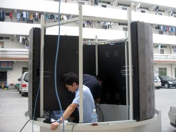 P16 IP65 2R1G1B Flexible Aluminum Advertising Outdoor Curved Led Display Wall