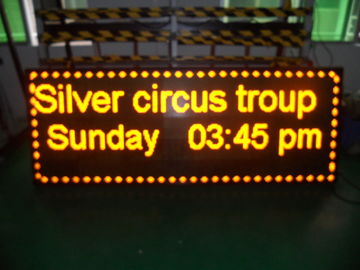 Digital Yellow Led Scrolling Message Sign Advertising 1/8 Scan 192 * 192