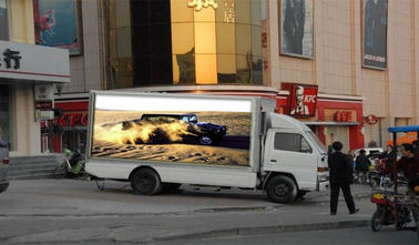 220V / 50HZ P10 IP65 Electronic Moving Video Led Mobile Billboard on Vehicles For Exhibition