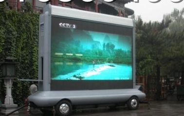 Electronic P10 IP65 1 R,1G,1B 5000K Led Truck Mobile Billboard Screens For Advertising