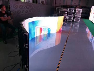 buy Outdoor P3.91 P4.81 Led Video Wall Rental Curved Led Screen Display Al Material online manufacturer