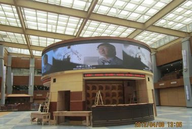 buy 1R1G1B Indoor Led Screens , 1800cd / m2 Brightness Round Led Display online manufacturer