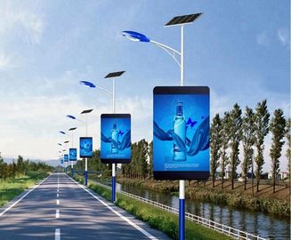 buy 5000CD/SQM Outdoor Street Light Pole Led advertising Display Wifi 3G USB Wireless Control online manufacturer