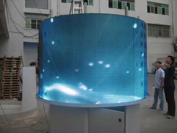buy Pixel 546 2 R1G1B Full Color Video Curved Led Board Display For Advertising online manufacturer